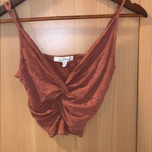 Blush crop top